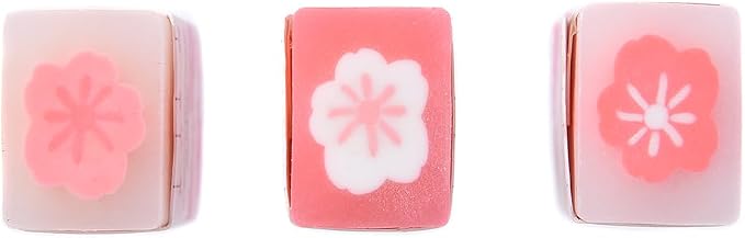 18 Pack Sakura Jelly Erasers for Kids, Rectangular, Rubber & Plastic, Kawaii - Image 2