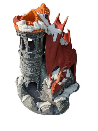 Dragon 3D Printed Dice Tower by Handmade