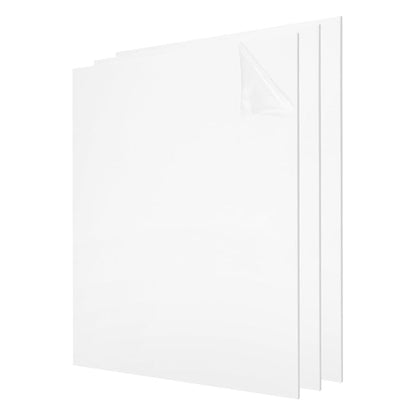 uxcell 3Pcs Acrylic Sheets 8x8 Inch Acrylic Panel 1/8 Inch-3mm Plastic Board by uxcell
