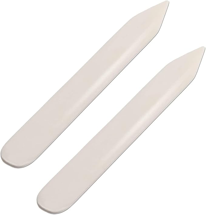 WUTA Bone Folder Genuine 2Pcs Cattle Bone Paper Creaser Scrapbooking Tool by WUTA