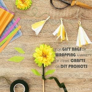 Flexicore Packaging Metallic Gold Pin Stripe Print Gift Wrap Tissue Paper Size: - Image 5