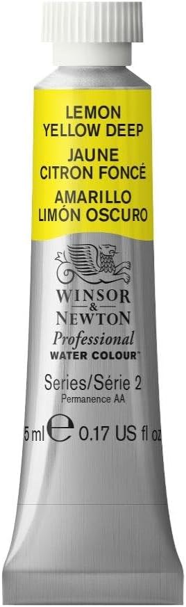 Winsor & Newton Professional Water Colour Paint, 0.17-oz Tube, Lemon Yellow Deep by WinsorNewton