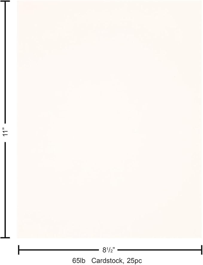 PA Paper Accents Stash Builder Textured Cardstock 8.5" x 11" Snow White - Image 7