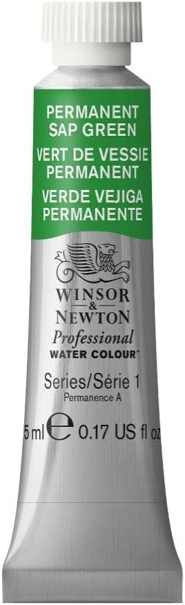 Winsor & Newton Professional Watercolor, 5ml Tube, Permanent Sap Green by WinsorNewton