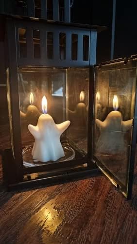 Silicone Candle Molds Set, 2 Pieces Ghost Halloween Molds and 20 Pieces Candle - Image 4