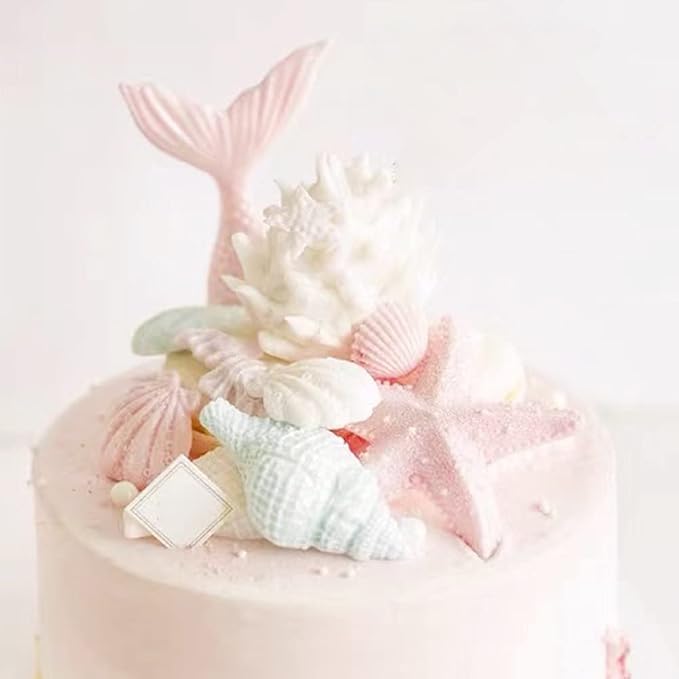 5 Pcs Seashell Silicone Mold Cake Fondant Silicone Mold Seashell Conch Baking - Image 3