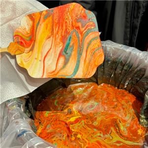 JAJADO 54 Pcs Water Marbling Paint Kit, Water Paint Marbling Ink & Turkish - Image 4