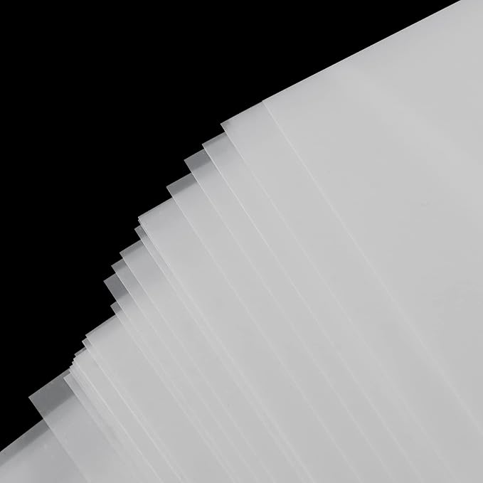HOIGON 50 PCS 7.4 Mil Mylar Stencil Sheets, 12 x 12 Inch Blank Clear Stencil - Image 3