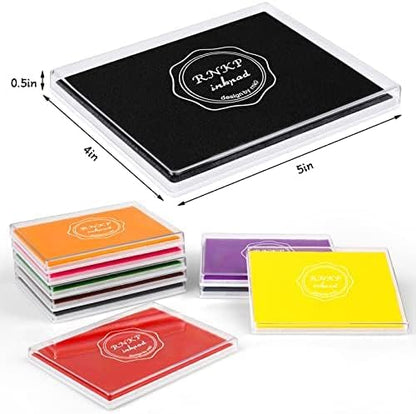 RNKP Large Blue Ink pad, 5 x 4 in Craft Ink pad Suitable - Image 2