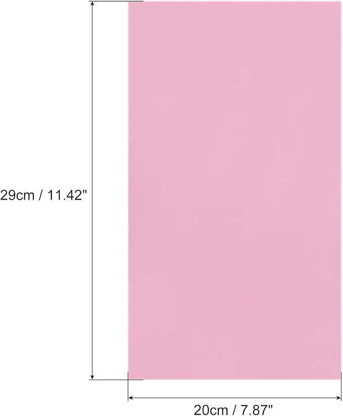 MECCANIXITY 50 Sheets Pink Heat Reactive Foil, 20x29cm Toner Reactive Foil - Image 2