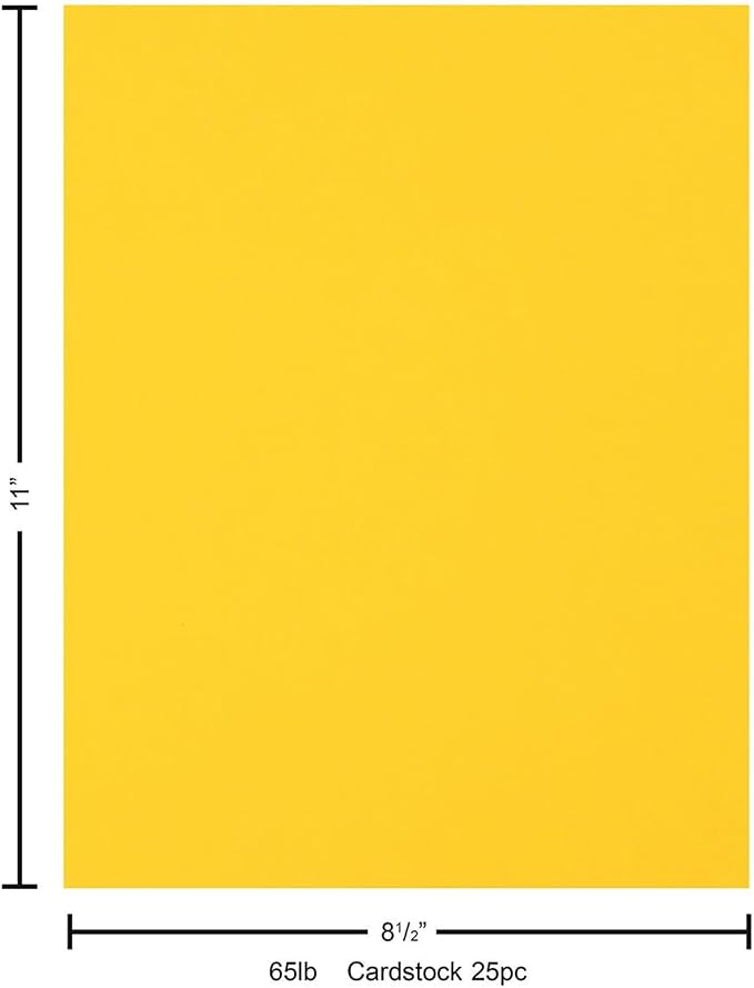 Accent Design Paper Accents Stash Builder Cardstock 8.5" x 11" Daffodil - Image 6