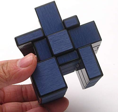 TANCH QIYI Mirror Speed Cube 3x3 Dysmorphism Magic Cube Puzzle Toy Blue - Image 3