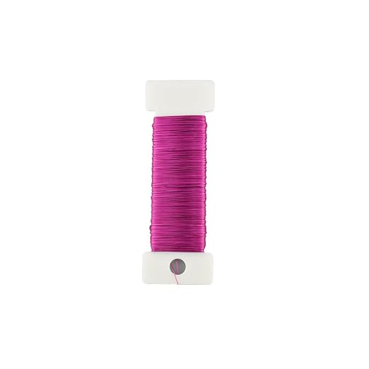 HAHIYO 26Gauge Rose Red Metal Floral Wire by HAHIYO