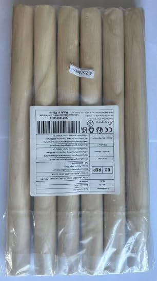 Wooden Dowel Rods Wood Dowels for Crafts, Thick Macrame Dowels, Unfinished Hard - Image 8