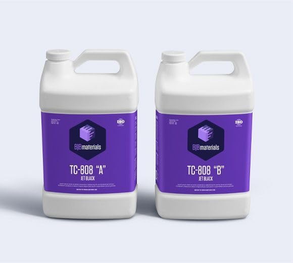TC-808 Jet Black – Rigid Polyurethane Casting Resin | 78D Hardness | by BJBMaterials