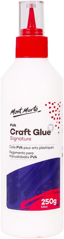 Mont Marte PVA Glue Craft Glue, Fine Tip 250g-3 Pack - Image 2