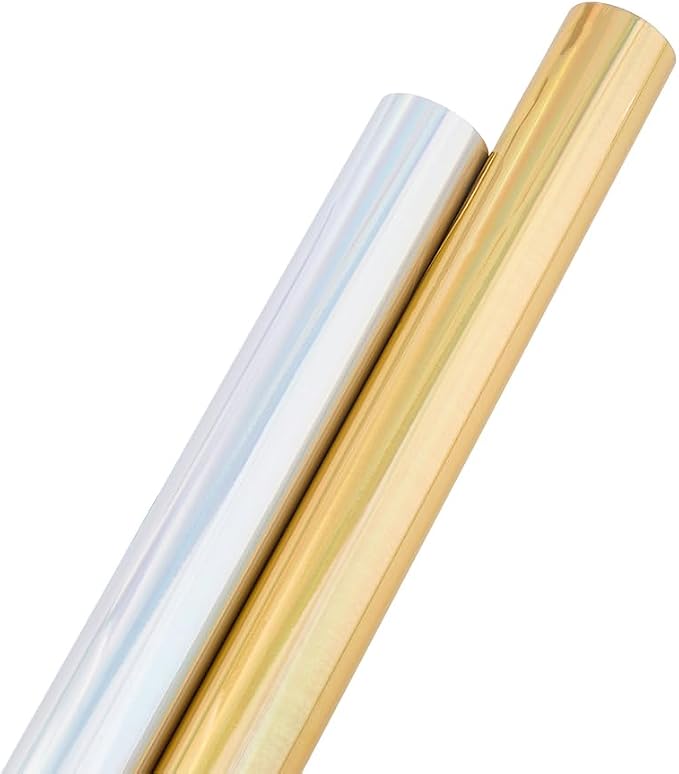 SUPERFINDINGS 2 Colors 16m/Roll PET Hot Foil Transfer Roll Hot Foil Stamping by SUPERFINDINGS
