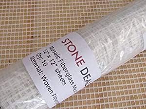 Mosaic Mesh for Back Mounted Tile 12" x 12", Non Sticky - Image 2