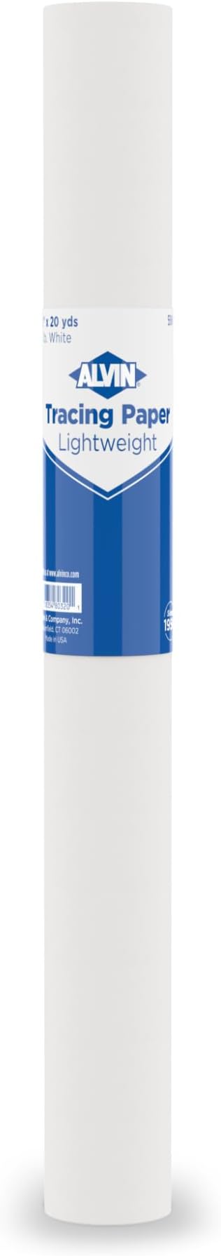ALVIN 55W-A Lightweight Tracing Paper Roll, Suitable by Alvin
