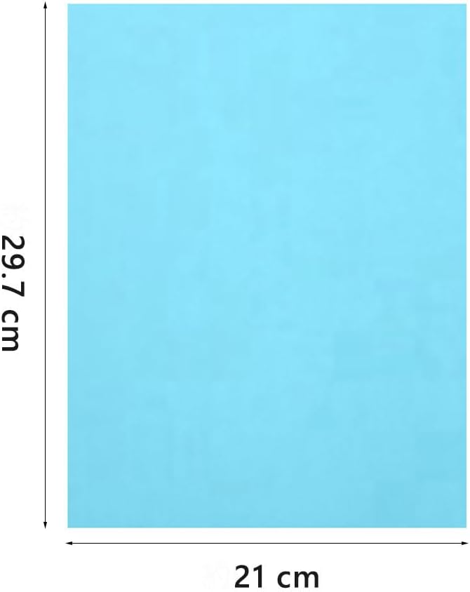 A4 Origami Paper Light Blue 100 Sheets, 8.27×11.7 inch Double Sided Color Easy - Image 2