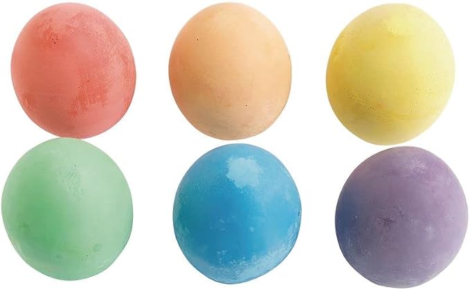Colorations Chunky Chalk Eggs, for Kids and Toddlers, Easy Grip, 2 1/8 X 1 1/2 - Image 5