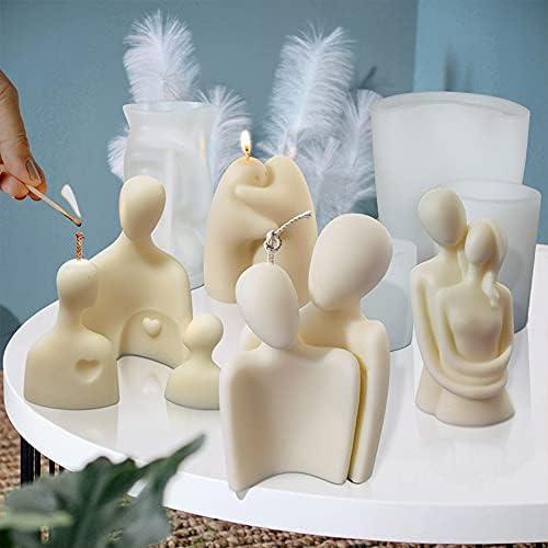 Love Couple Portrait Candle Silicone Resin Mold - Image 3