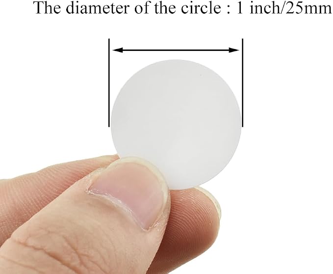 HAHIYO 1Inch 500Pcs White Kraft Label Sticker Roll - Image 2