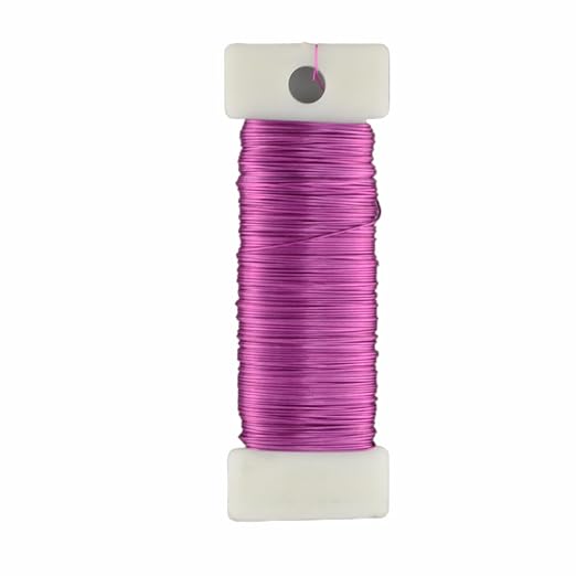 HAHIYO 26Gauge Pink Metal Floral Wire by HAHIYO