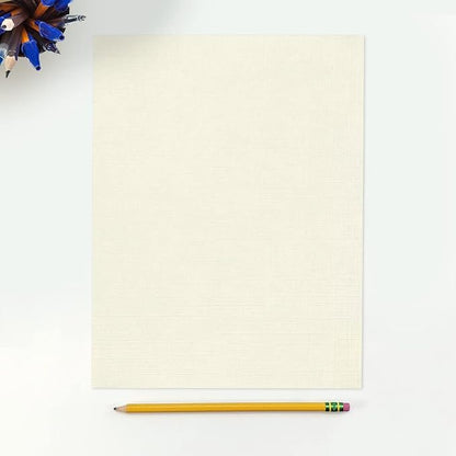 LUXPaper 8.5" x 11" Paper | Letter Size | Natural Linen | 32lb Paper Weight | - Image 3