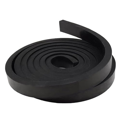 DOBTIM Rubber Strips 1/2" Thick X 1" Wide X 10'Long, Solid Rubber Rolls Use - Image 6