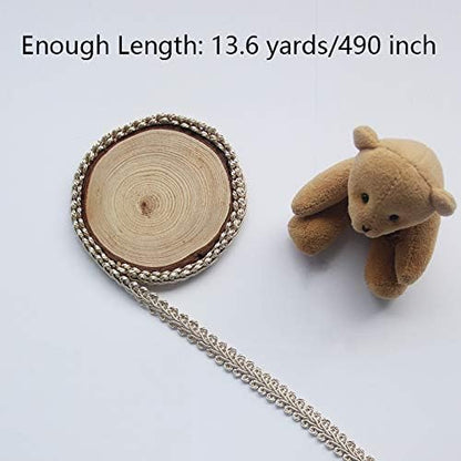 BEL AVENIR Braid Trim 1/2 inch 13.6 Yards French Gimp Basic Sewing Polyester - Image 3