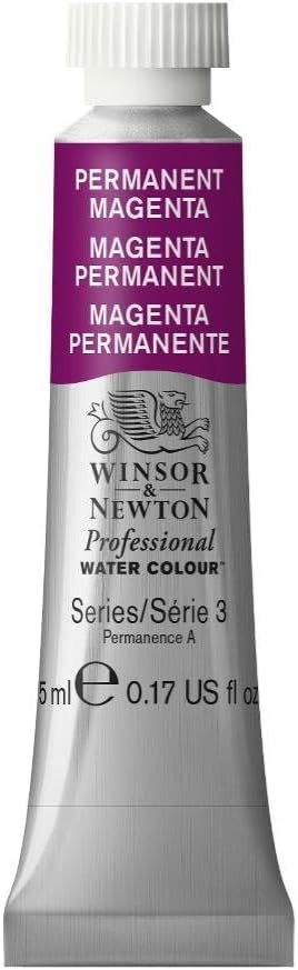Winsor & Newton Professional Watercolor, 5ml Tube, Permanent Magenta by WinsorNewton