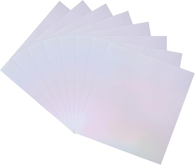 MECCANIXITY 50 Pack Toner Reactive Foil, Deco Foil Transfer Sheets 8.5"x11" A4 by MECCANIXITY