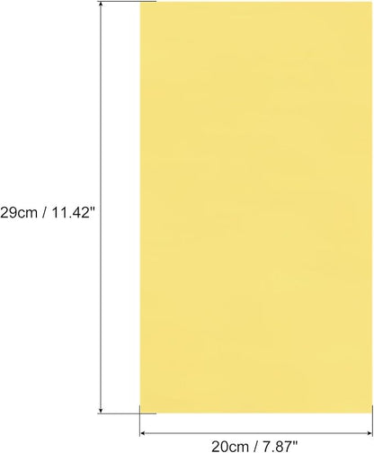 MECCANIXITY 50 Sheets Heat Reactive Foil, 20x29cm Light Gold Foil Transfer - Image 2