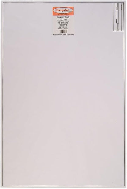Clearprint 18" x 24" 1000H Design Vellum Sheets by Clearprint