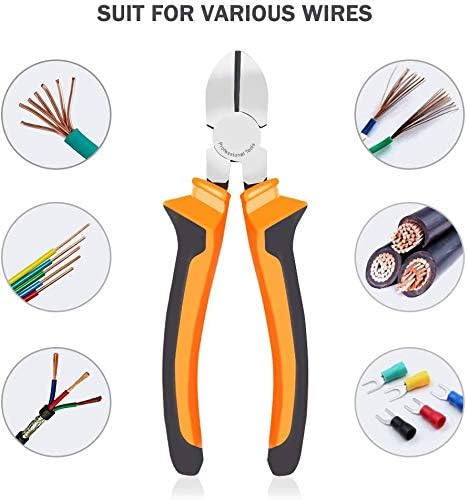 BOENFU Wire Cutter for Artificial Flowers and Crafts, 6 inch Side Cutters - Image 4