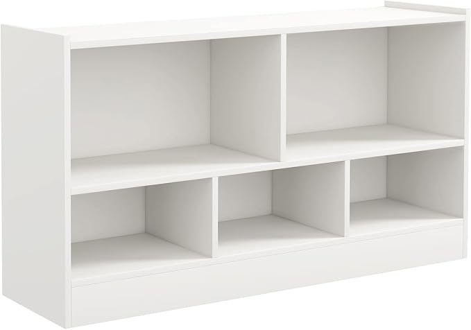 Toy Storage Organizer, 2-Tier Kids Bookshelf, 5 Cube Kids' Bookcases, Cabinets - Image 9