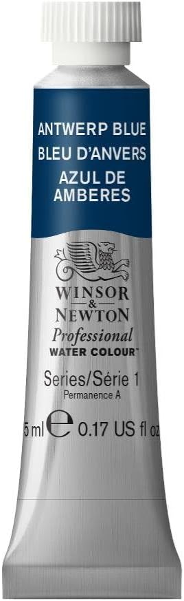 Winsor & Newton Professional Water Colour Paint, 0.17-oz Tube, Antwerp Blue by WinsorNewton