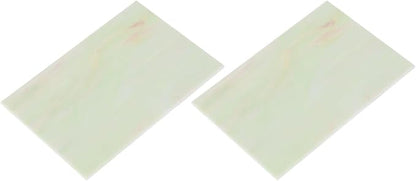 MECCANIXITY 2 Pcs Stained Glass Sheet Mosaic Tile 7.9 Inch x 5.9 Inch Rose Red by MECCANIXITY