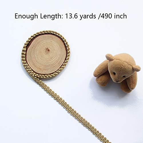 BEL AVENIR Braid Trim 1/2 inch 13.6 Yards French Gimp Basic Sewing Polyester - Image 2