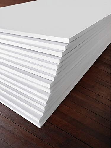White Foam Board 11 x 14 x 1/8" Inch, 15 Pack Acid-Free Foam Core Poster Board by Excelsis+Design
