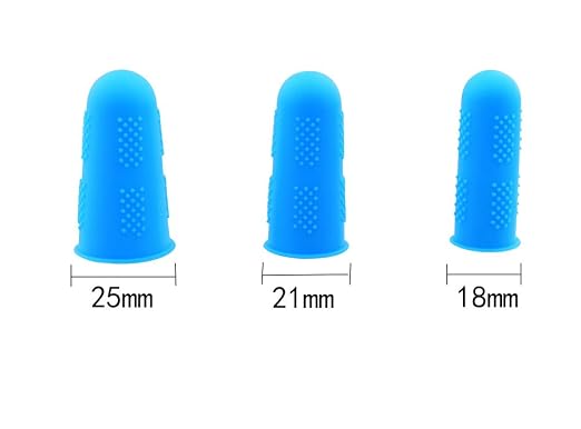 30 Pieces Silicone Hot Glue Gun Finger Caps, 5 Colors Finger Guard Protectors - Image 3