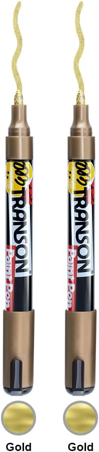 TRANSON 2 Gold Permanent Paint Markers - Image 8
