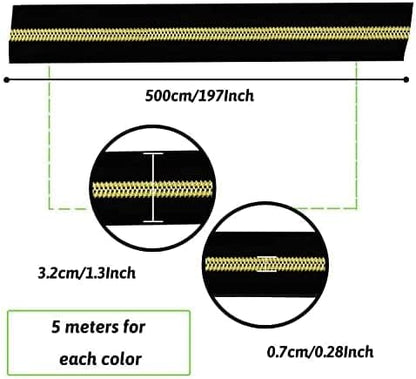 DOITEM 16.5 Yards 3-Piece Assorted Nylon Coil Zippers - Image 3