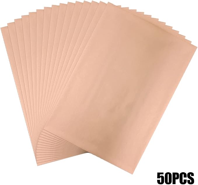300 Pieces Toner Reactive Foil 6 Assorted Color Foil Paper Sheets - Image 4