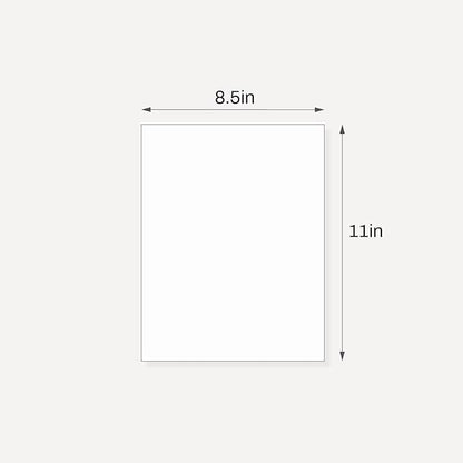 Somime 10 Pack Backing Boards, 8.5x11 Uncut White Mats Matboards, Acid-Free - Image 2