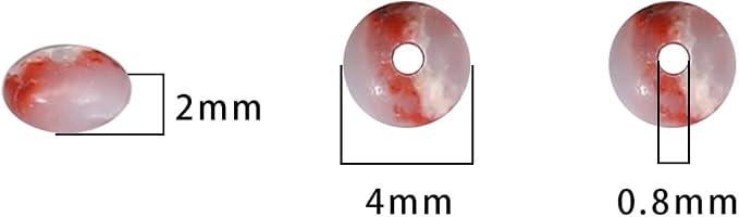 Natural Shoushan Disk Stone Beads 4x2mm 160pcs Rondelle Loose Semi Gemstone - Image 5