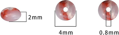 Natural Shoushan Disk Stone Beads 4x2mm 160pcs Rondelle Loose Semi Gemstone - Image 5