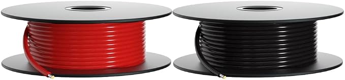 BNTECHGO 18 Gauge PVC 1007 Solid Electric Wire Red and Black Each 100 ft 18 AWG by BNTECHGO
