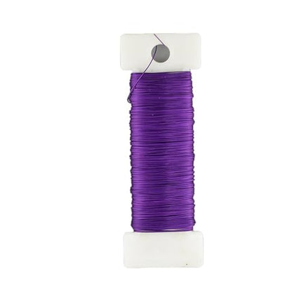HAHIYO 26Gauge Purple Metal Floral Wire by HAHIYO